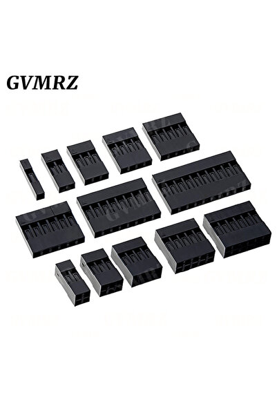 Choice10 1x4P 100PCS Dupont Plastic Shell Plug 2.54mm Single Row Dupont Conne...