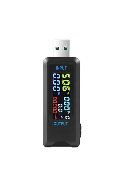 Choice جهاز اختبار سعة الفولتميتر والأمبير USB 10 في 1 من النوع C، يعمل بجهد ...
