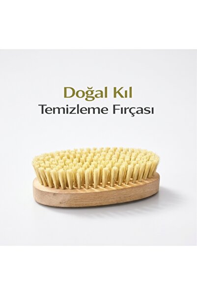 MAGUREX Çizmez Doğal Kıl Temizlik Fırçası Deri Koltuk Halı Kumaş Yüzey Temizl...