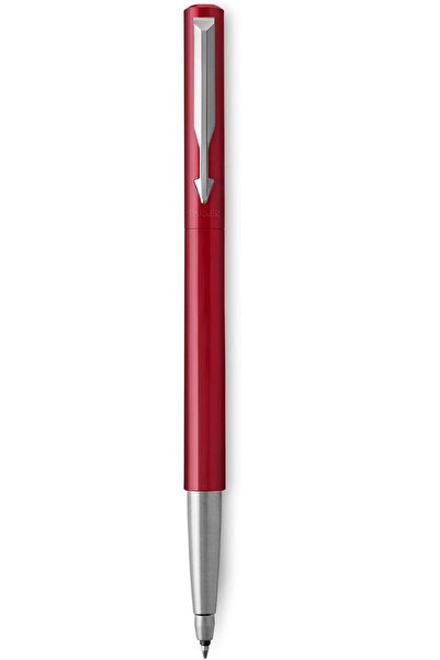 Parker Moments Vector Standard Chrome Edged Ballpoint Pen (Red)-1014