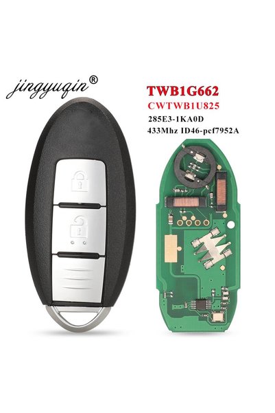 Choice jingyuqin TWB1G662 433Mhz ID46 Smart Remote Car Key for Nissan Micra J...