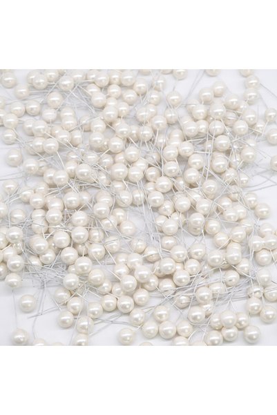 Choice F04 100pcs Artificial Pearl Stamens Flower Small Berries Cherry For We...