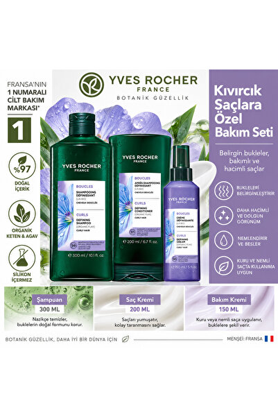 Yves Rocher Kıvırcık Saçlara Özel Bakım Seti-9916630