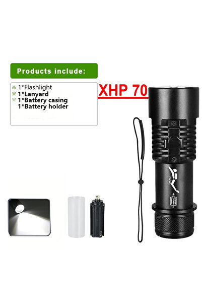 Choice white light Diving flashlight charging strong light XHP70 focusing lon...