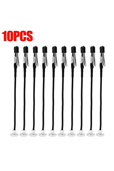 Choice1 10PCS 50/1x Magnetic Alligator Clip Flexible Electric Test Crocodile ...