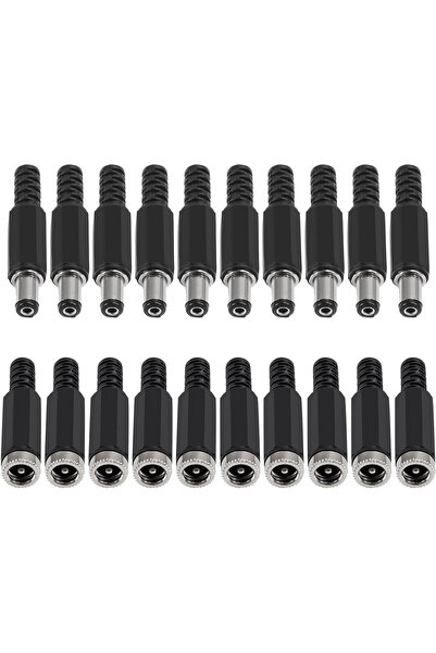 Choice 10 pairs 10Pairs DC Socket 5.5mm x 2.1mm Female DC Barrel Jack Solder ...