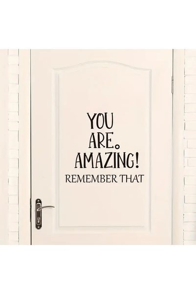 Choice L28cmX24cm Z1647-black 1 pc meaningful text --you are amazing remember...