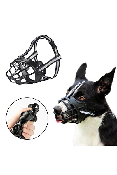 Choice4 XS Black Soft Silicone Pet Dog Muzzle Breathable Basket Muzzles Comfy...
