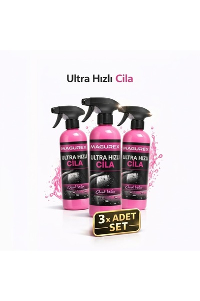 MAGUREX 3'lü Avantaj Paketi - Ultra Hızlı Cila Seramik Katkılı Islak ve Kuru ...