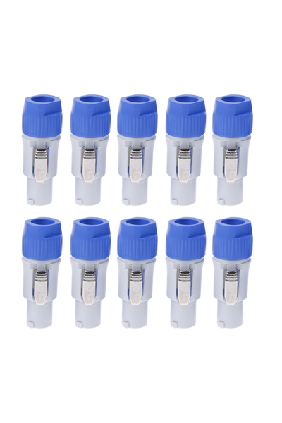 Choice1 Grey 10PCS Powercon Connector Male Plug 3 Pin Speaker Plug 3 Pin Male...