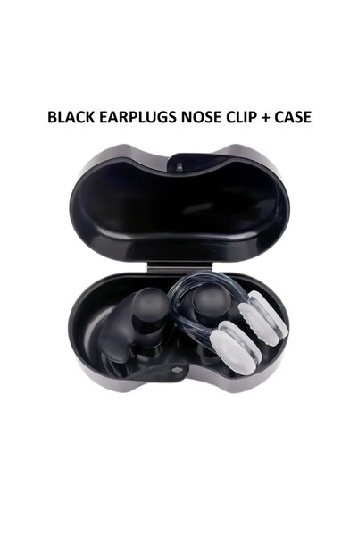 Choice3 1PC-Black Waterproof Silicone Nose Clip And Ear Plug Set - Suitable F...