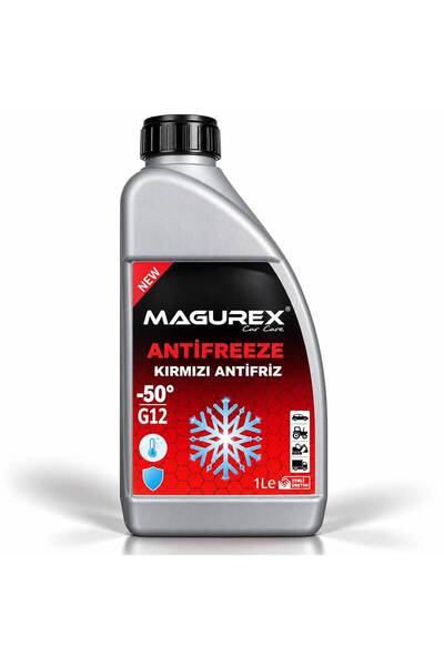 MAGUREX Kırmızı Antifriz -50°C 1 Litre Konsantre Organik Uzun Ömürlü Radyatör...