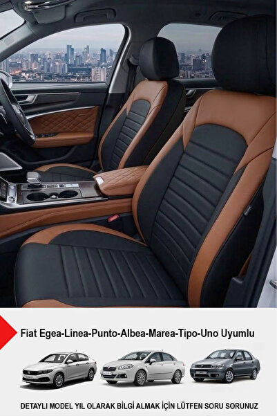 GM-DESIGN Mocha Taytüyü Oto Koltuk Kılıfı (Fiat Egea-Linea-Punto-Albea-Marea-...