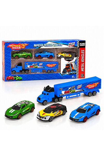 Toysan Toy-40 4-Pack Speed Racer Metal Car Toy