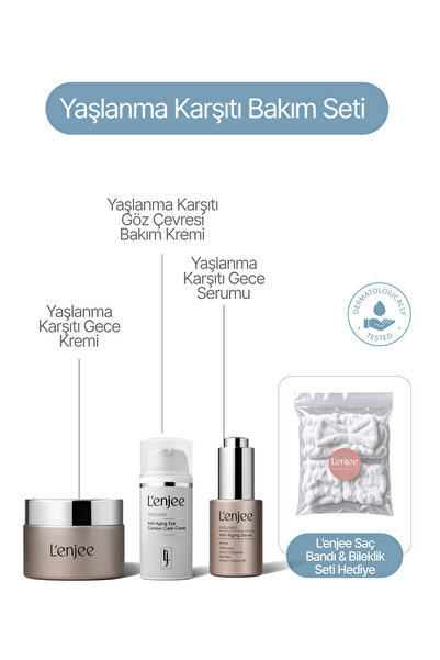 Yaşlanma Karşıtı Bakım Seti- Hassas Ciltler İçin ( Büyük Makyaj Çantası Hediyeli)