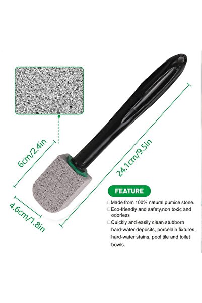 Choice1 Black Pumice Stone Toilet Cleaning Wand Toilet Bowl Stain Remover Era...