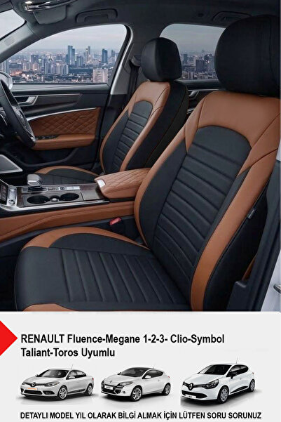 GM-DESIGN Mocha Taytüyü Oto Koltuk Kılıfı (RENAULT FLUENCE-MEGAN 1-2-3-CLİO-S...