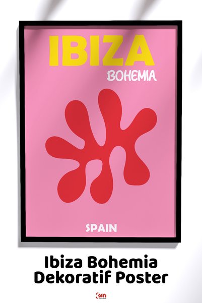 Ibiza Bohemia İspanya Retro Poster