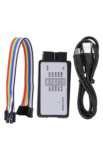Choice جهاز تحليل منطقي USB رقمي بـ 8 قنوات إدخال وذاكرة 24 ميجاهرتز
