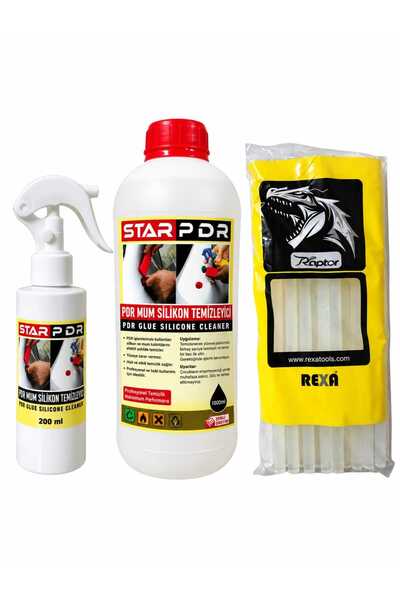 STAR PDR Boyasız Göçük Düzeltme | 1kg Rexa Silikon | 200ml Slikon Sökücü Spre...