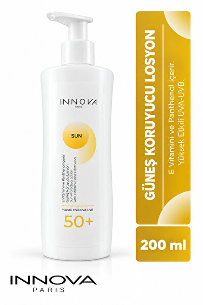 Innova Sun Care E Vitamini ve Panthenol İçeren Güneş Koruyucu Losyon SPF 50+ ...
