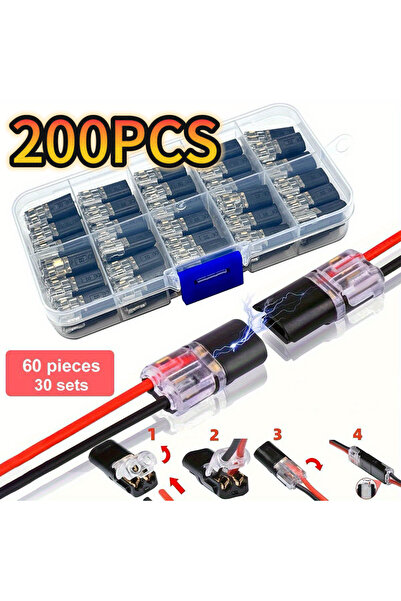 choice2 50pcs 100pcs Electric Wire Connector No Strip Quick Dual Line Cable I...