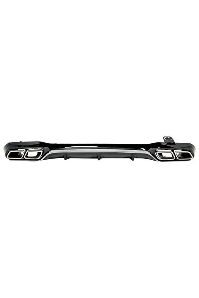 tuningset Difuzor Spate cu Ornamente Evacuare Cromate compatibil cu Mercedes ...