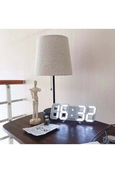 OEMS 3D LED ساعة رقمية الجدار الديكور توهج الوضع الليلي الديكور لغرفة النوم قابل للتعديل ساعة إلكترونية غ