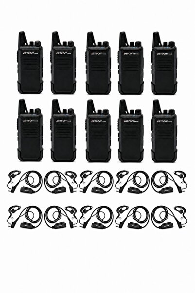 ZETCOM N446 PMR El Telsizi (10'lu Telsiz + Kulaklık Set)
