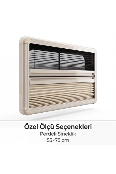 Genel Markalar Karavan Perdesi ve Sineklik 35x55 cm – Plise Perde + Sineklik ...