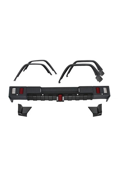 tuningset Bară de protecție spate cu extensii de aripi (arcuri de roată) comp...