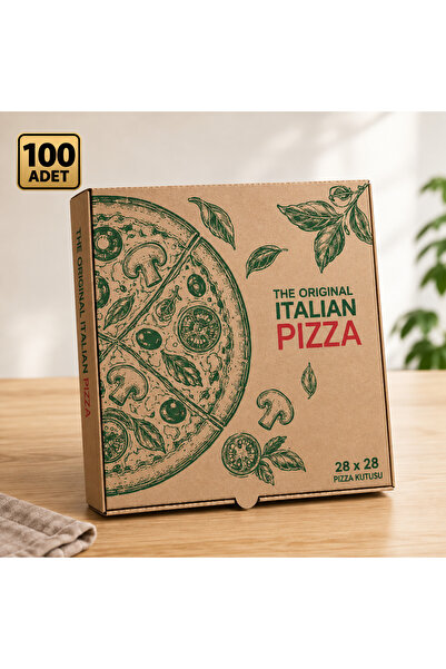 antpap ambalaj Pizza Kutusu 28 x 28 cm 100 Adet – Karton Pizza Paketleme Kutusu