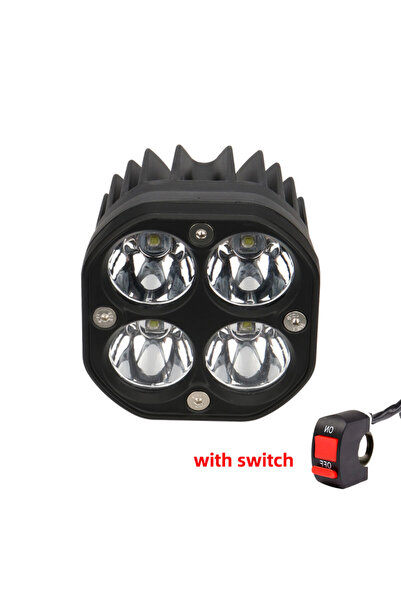 Choice مصباح عمل LED مربع صغير أبيض اللون بقوة 40 واط مع مفتاح تشغيل، كشاف إض...