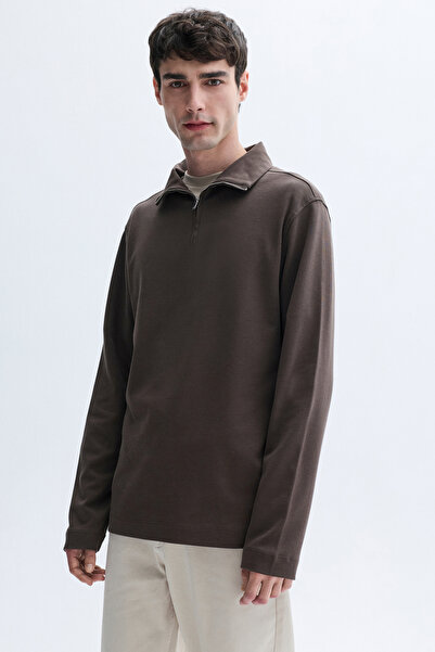 Mudo FERMUARLI POLO YAKA SWEATSHIRT