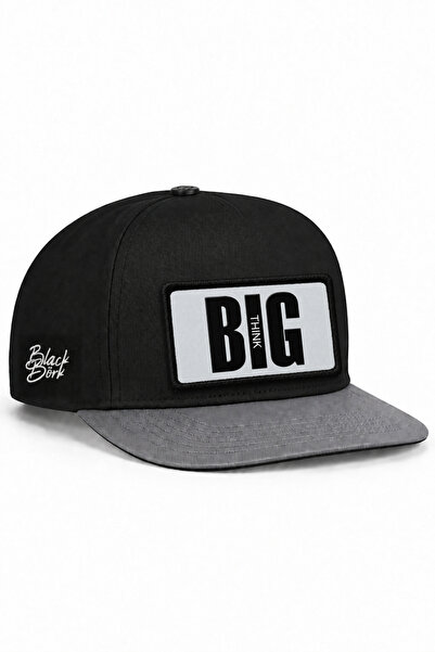 BlackBörk Big Think Logo Grey-Black Hip Hop Cap