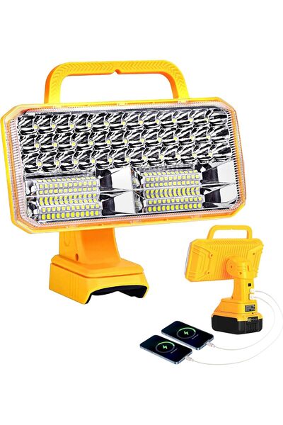 Choice Other YELLOW 4200LM LED Work Light for Dewalt 20V Max, 40W, USB & Type...