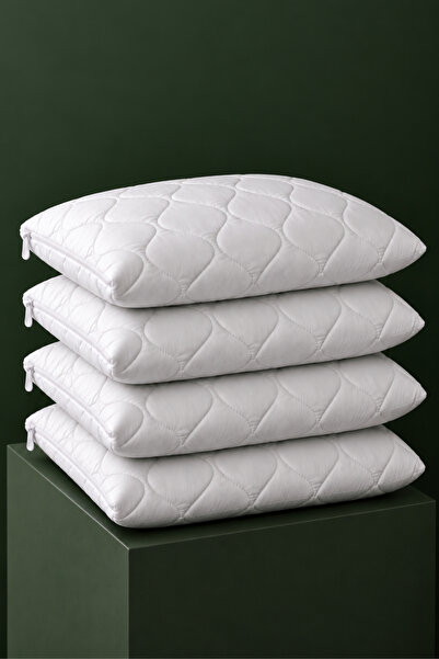vivamaison Quilted Liquid-Proof Pillow Mattress Cover 50X70 4-Pack White