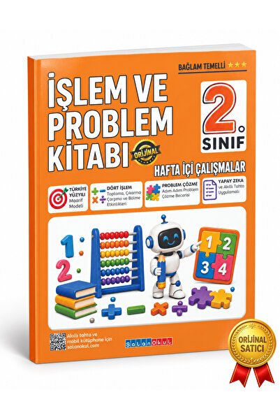RESMİ VE ORİJİNAL SATICI 2. SINIF İŞLEM VE PROBLEM KİTABI