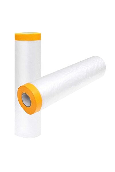 Alybrol 13Ft x 65 Ft Plastic Painting Drop Film, 2 Pcs Tape and Drape Dust Pl...