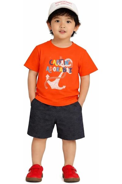 luay 100% Bamboo Based Baby Boy & Girls Clothing Set Short Sleeve Kids Clothe...
