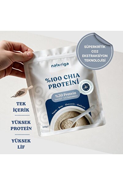 Naturiga %100 Chia Proteini Tozu 250gr