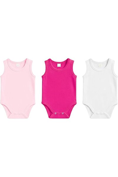 GENERAL مجموعة بودي سوت للأطفال بدون أكمام من سلسلة CalmCotton للجنسين (عبوة ...