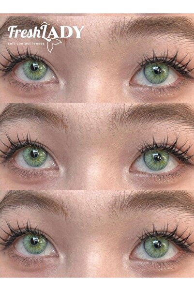 Fresh Lady Freshlady Colored Contact Lenses Magic Green 14.50mm Yearly Dispos...