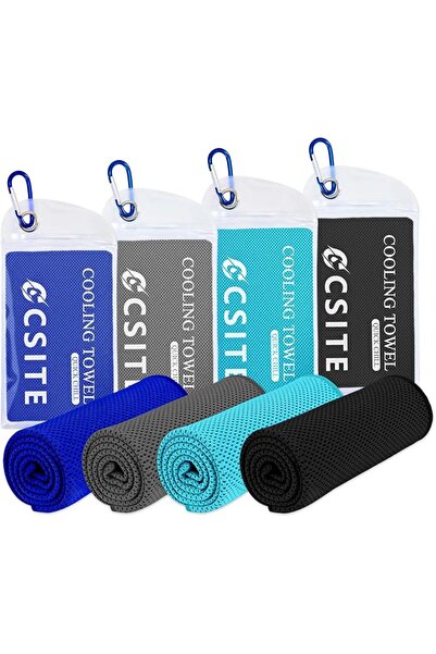 GENERAL CSITE 4 Pack Cooling Towels (120x30cm) for Neck and Face, Ice Towel f...