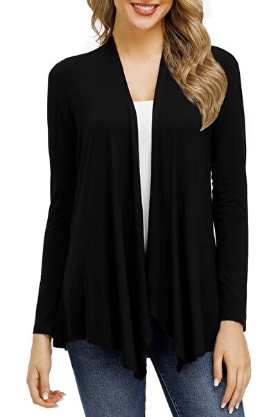 SATINIOR Cardigans for Women Casual Open Front Long Sleeve Lightweight Soft B...