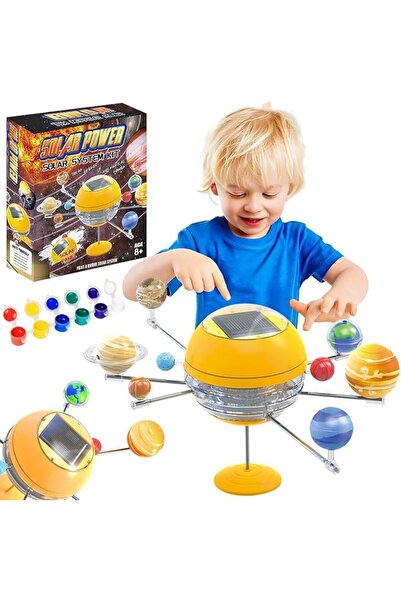 X SPRING Orbiting Solar System, Education Solar Power Solar System Kit Toys f...