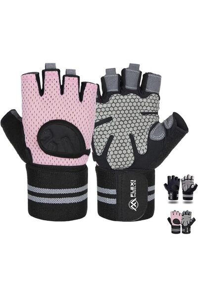 FLEXIDUCT Flexi Muscles - Gym Gloves for Working Out with Wrist Support, Exer...