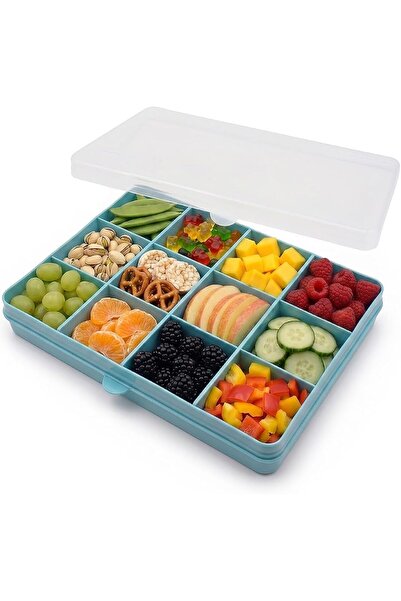 meliinista melii Snackle Box - 12 Compartment Snack Container with Removable ...