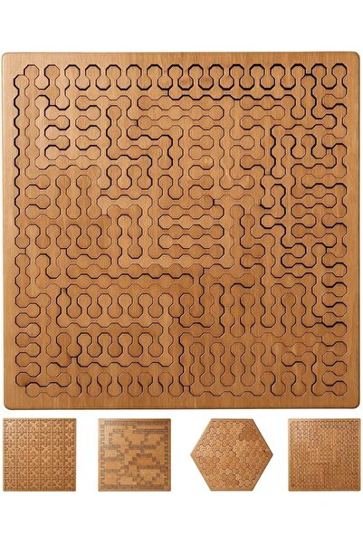 TERRIFI Fractal Tray Puzzle, Fractal Puzzles for Adults, Irregular Wooden Jig...