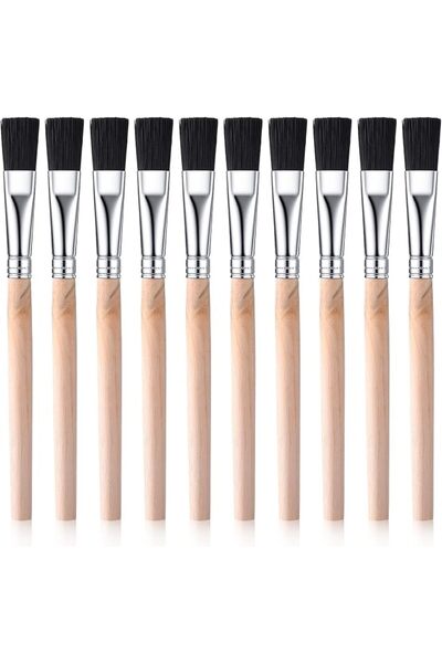 TERRIFI Paint Brushes, Small Flat Painting Brushes, Versatile Art Brushes wit...